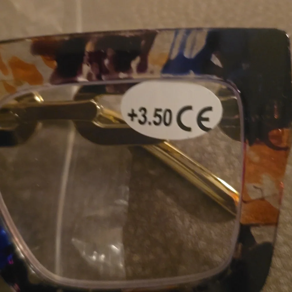 Colorful Square Reading Glasses*readers*+3.50 - Picture 2 of 5